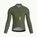 Maglia da ciclismo Haze Moss a maniche lunghe, vestibilità da gara
