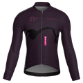 Maglia da ciclismo Haze Mulberry a maniche lunghe, vestibilità da gara