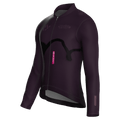 Maglia da ciclismo Haze Mulberry a maniche lunghe, vestibilità da gara