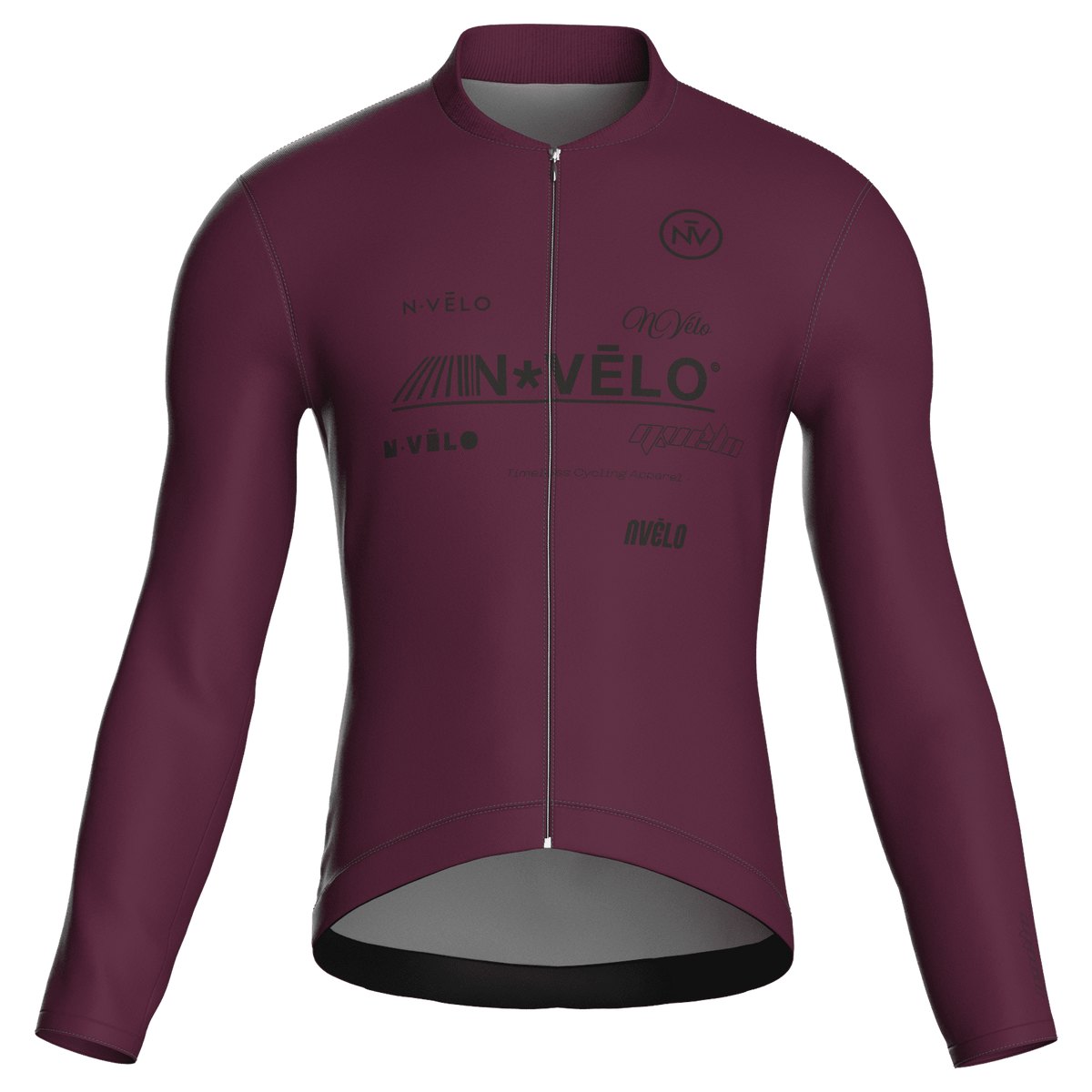 Maglia a maniche lunghe Element bordeaux | Nomad Vélo