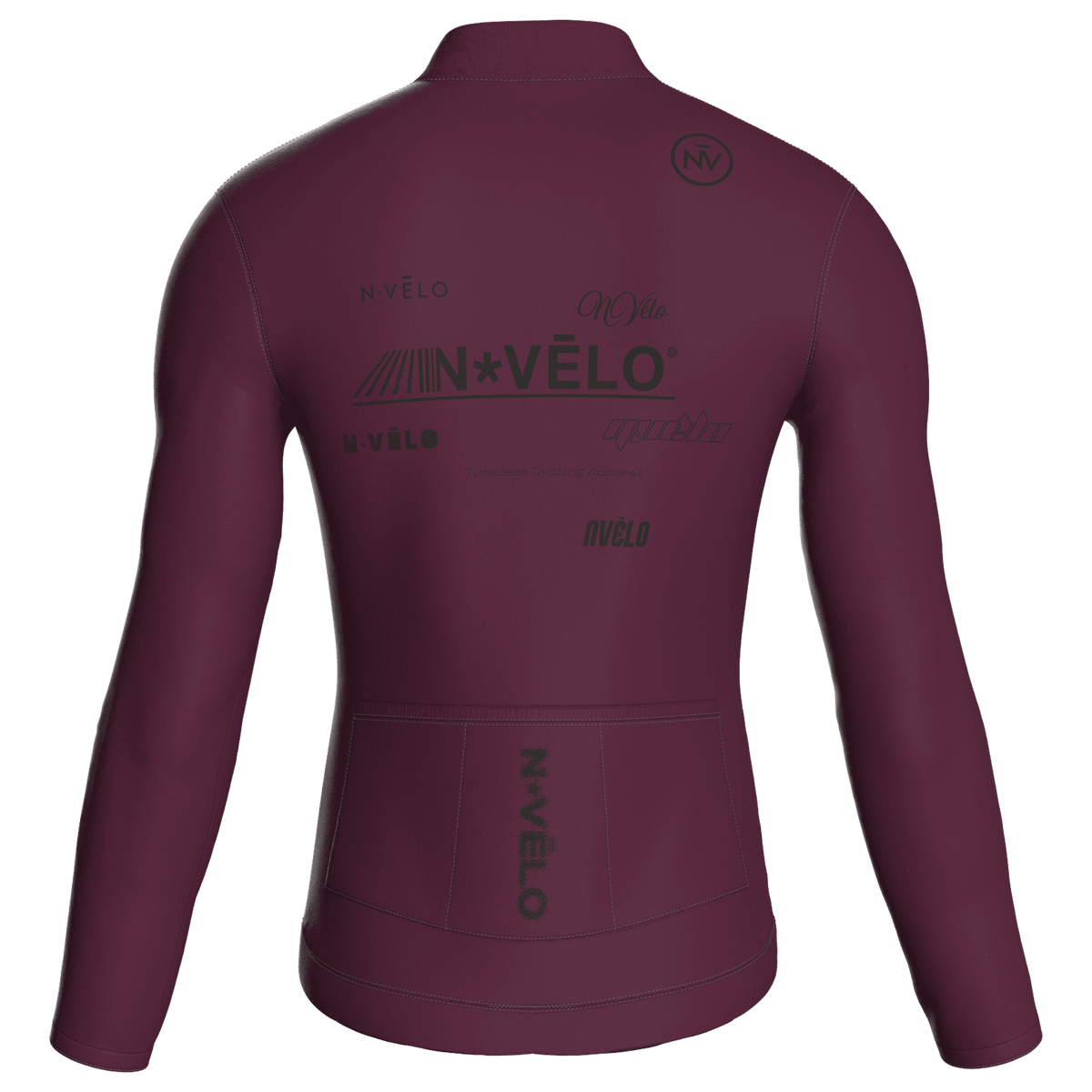 Maglia a maniche lunghe Element bordeaux | Nomad Vélo