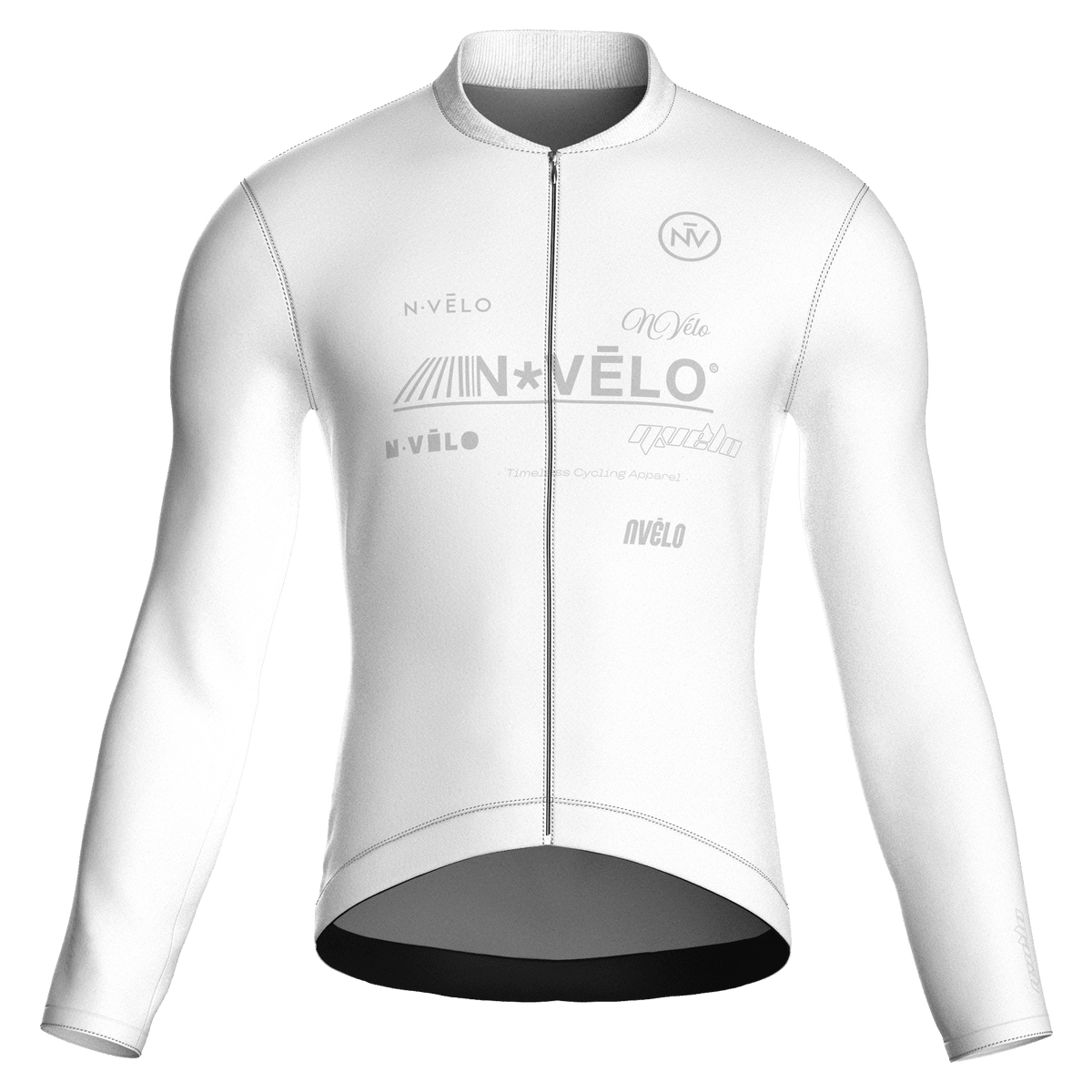Maglia a maniche lunghe bianca Element | Nomad Vélo
