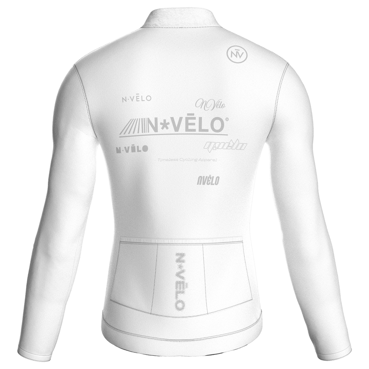 Maglia a maniche lunghe bianca Element | Nomad Vélo