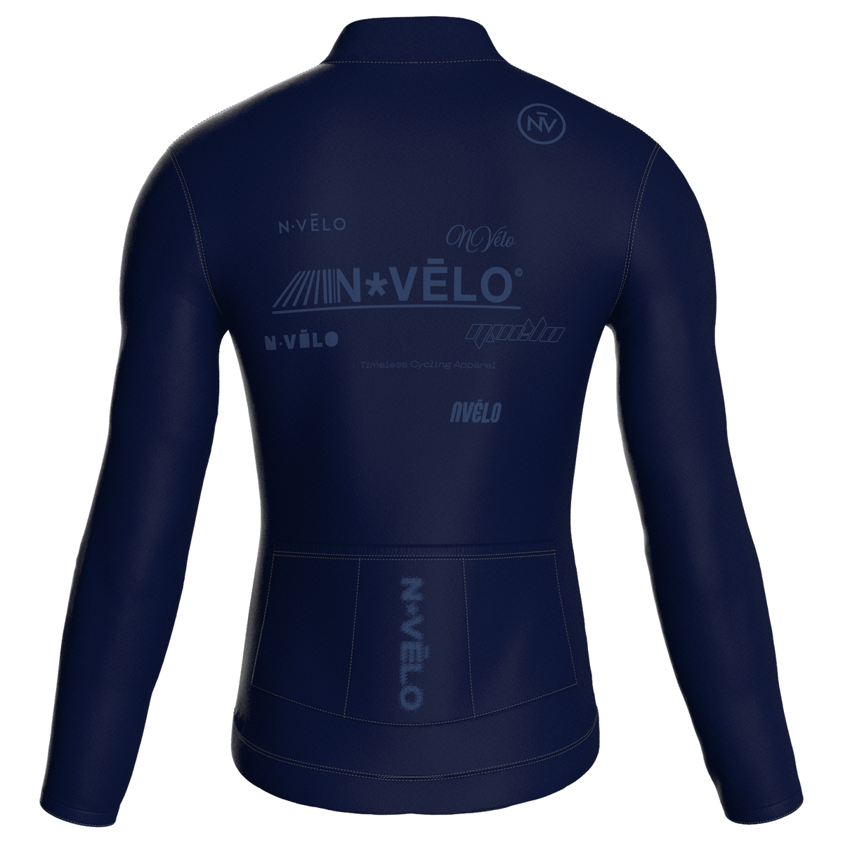 Maglia a maniche lunghe Element blu scuro | Nomad Vélo