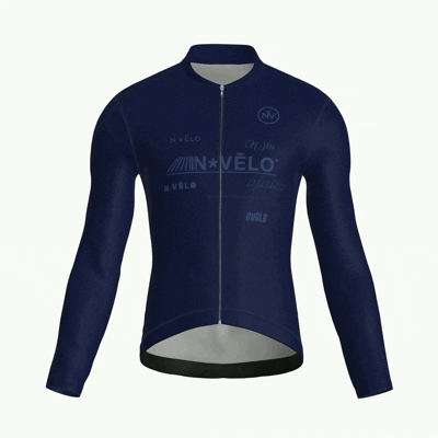 Maglia a maniche lunghe Element blu scuro | Nomad Vélo