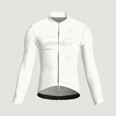 Maglia a maniche lunghe bianca Element | Nomad Vélo