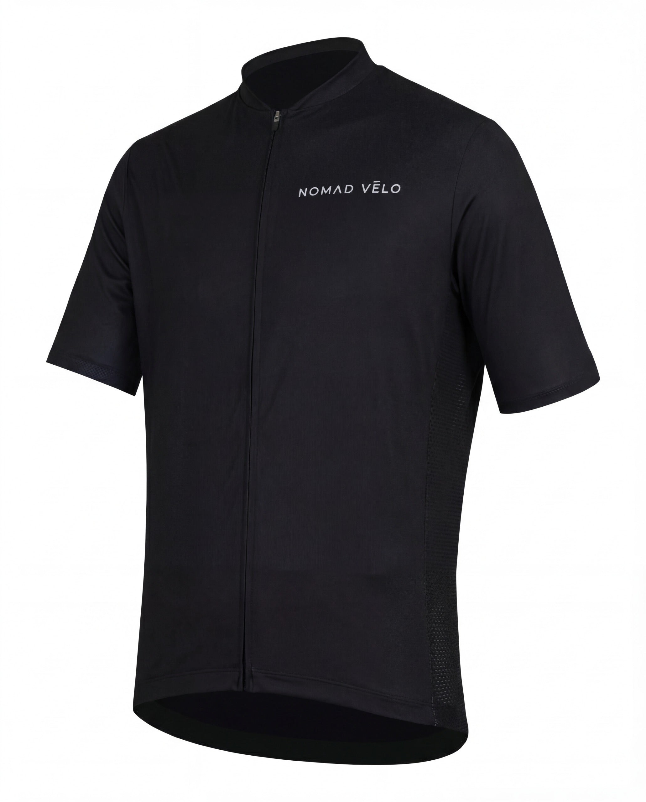 Maglia da ciclismo nera Power – Manica corta, vestibilità aerodinamica da gara | Nomad Vélo