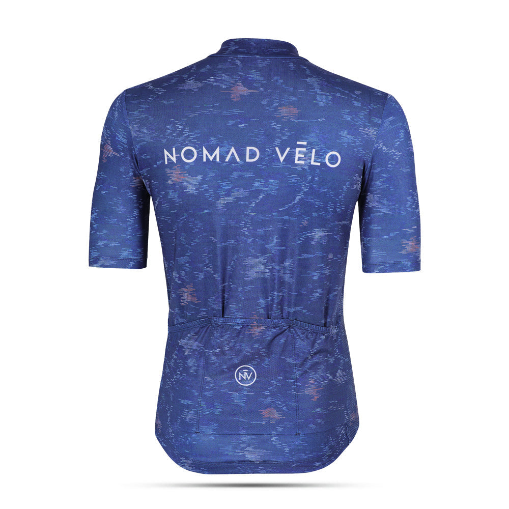 Maglia da ciclismo Ocean Blue – Manica corta, vestibilità aerodinamica, estiva, per prestazioni su strada | Nomad Vélo