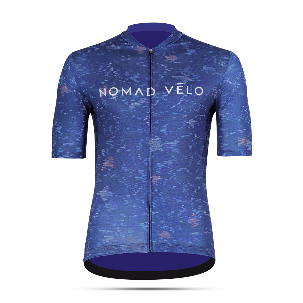 Maglia da ciclismo Ocean Blue – Manica corta, vestibilità aerodinamica, estiva, per prestazioni su strada | Nomad Vélo