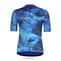 Maglia da ciclismo Blue Pacific – Manica corta, vestibilità aerodinamica per lunghe salite | Nomad Vélo