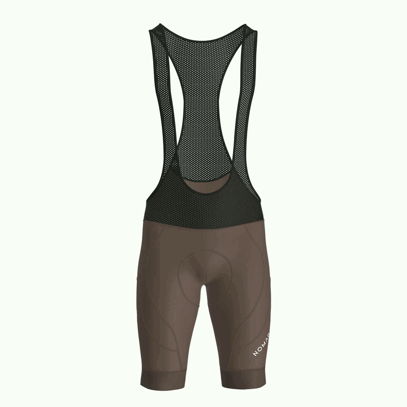 Pantaloncini con bretelle Nomad marroni