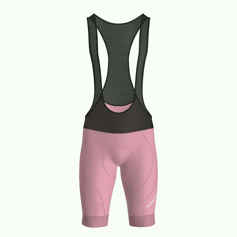 Pantaloncini con bretelle Nomad rosa