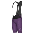 Pantaloncini da ciclismo viola con bretelle – Imbottitura performante con fondello in grafene K10 per lunghe pedalate | Nomad Vélo
