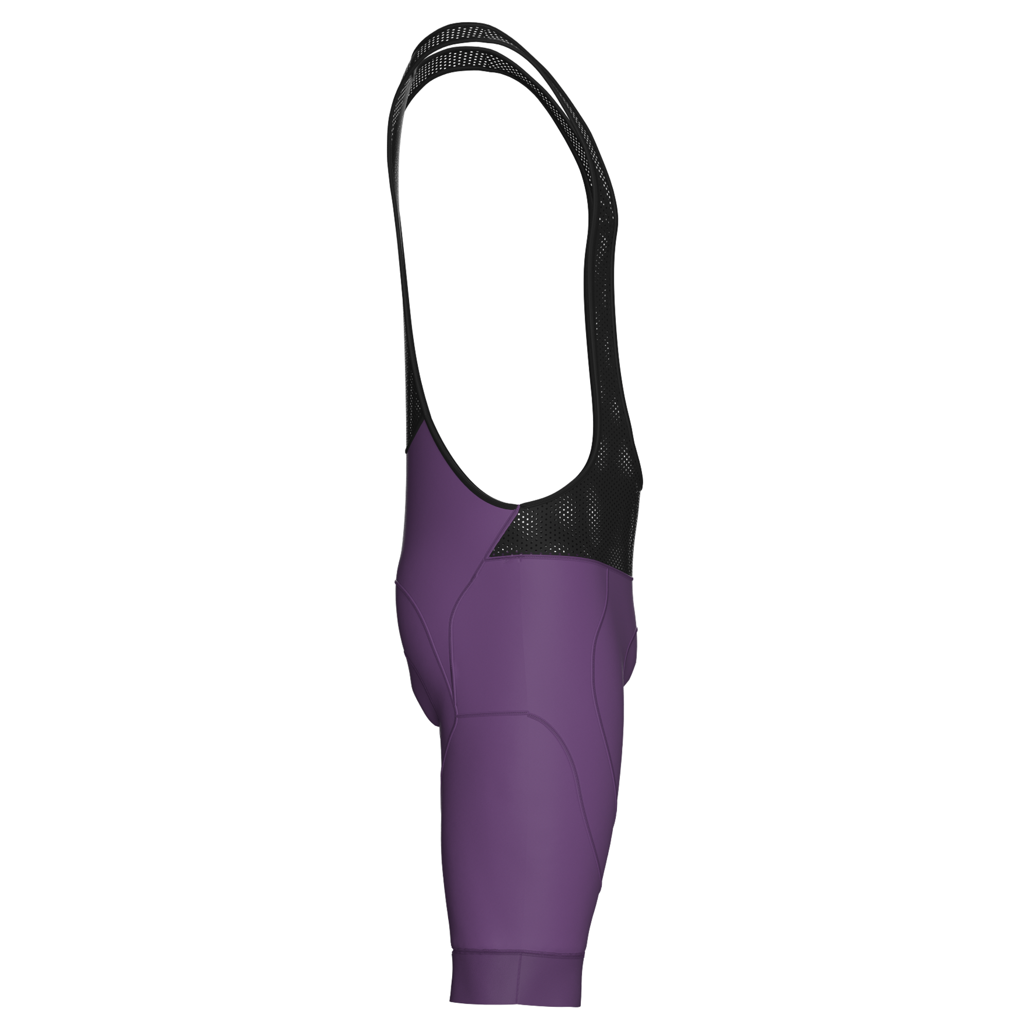 Pantaloncini da ciclismo viola con bretelle – Imbottitura performante con fondello in grafene K10 per lunghe pedalate | Nomad Vélo