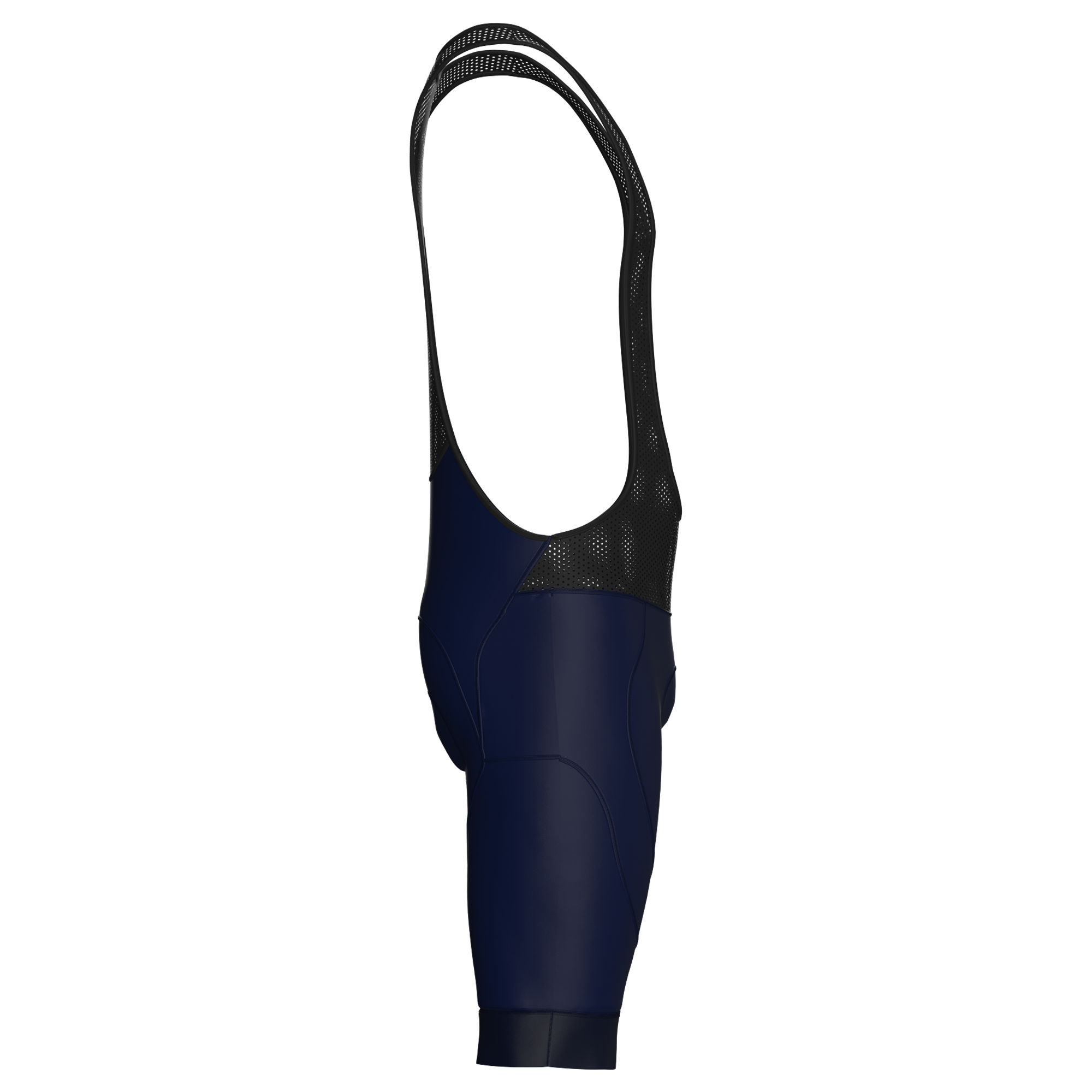 Pantaloncini da ciclismo blu navy con bretelle – Fondello imbottito ad alte prestazioni, pronto per la gara | Nomad Vélo