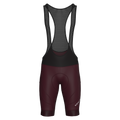 Pantaloncini con bretelle Nomad color bordeaux
