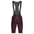 Pantaloncini con bretelle Nomad color bordeaux