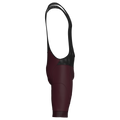 Pantaloncini con bretelle Nomad color bordeaux