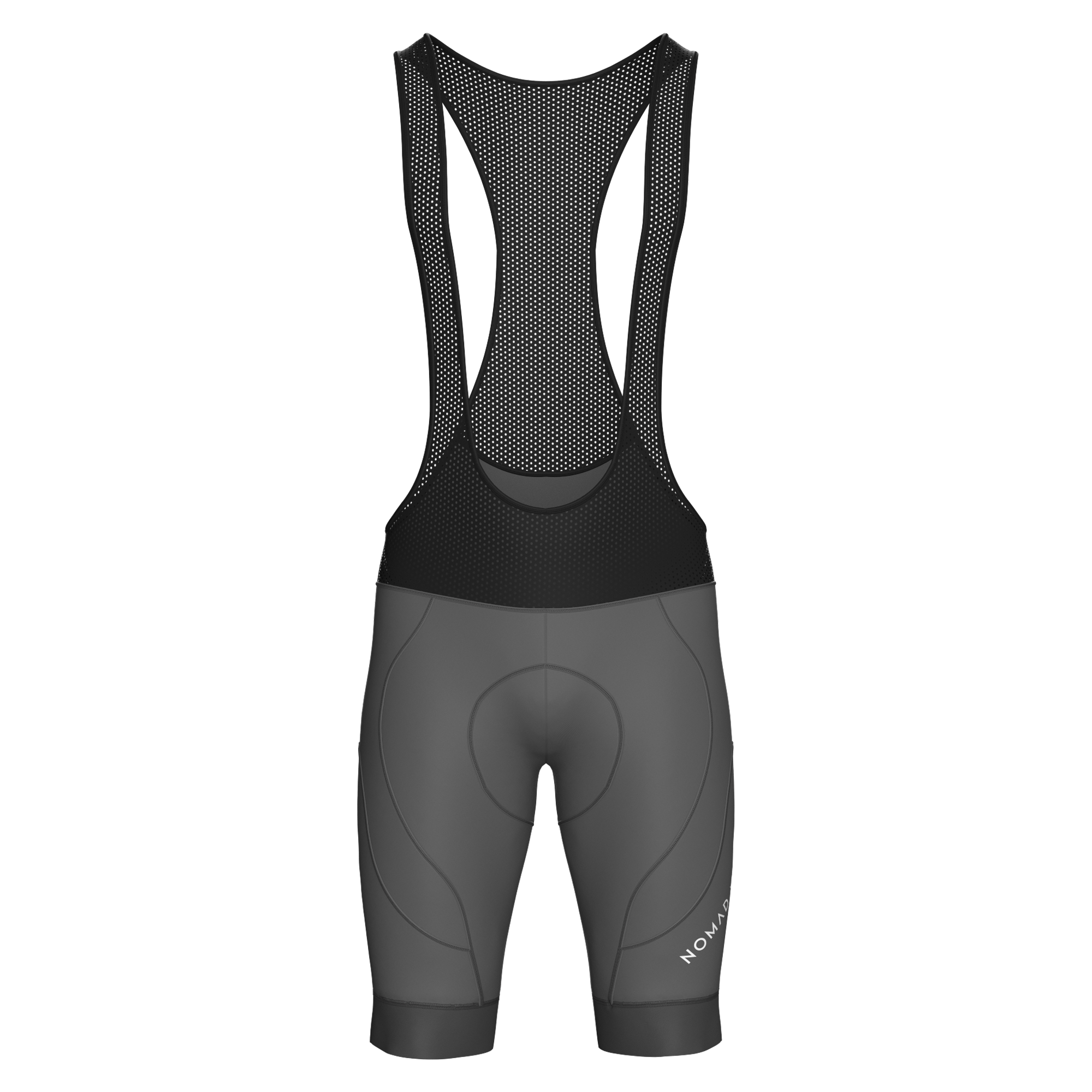 Pantaloncini con bretelle Nomad grigi
