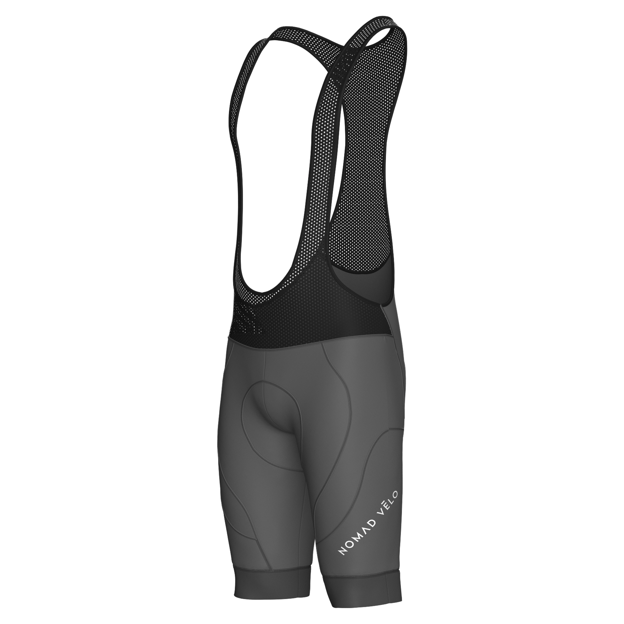 Pantaloncini con bretelle Nomad grigi