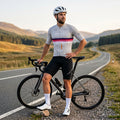 Maglia da ciclismo Meridian Bone a maniche corte, vestibilità da gara