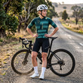Maglia da ciclismo Rush Pine a maniche corte, vestibilità da gara