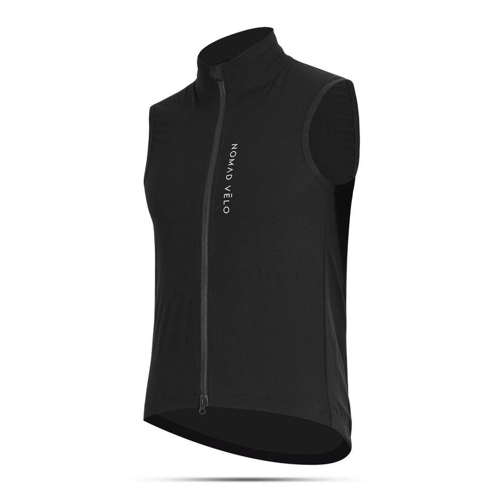 Gilet da ciclismo antivento – Senza maniche, leggero, aerodinamico, vestibilità da gara | Nomad Vélo
