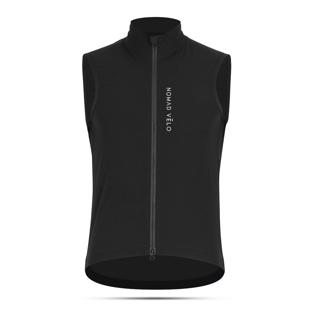 Gilet da ciclismo antivento – Senza maniche, leggero, aerodinamico, vestibilità da gara | Nomad Vélo