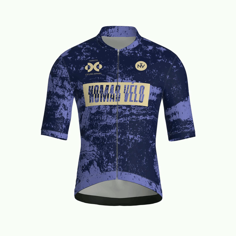 Maglia a maniche corte blu scuro brutale | Nomad Velo