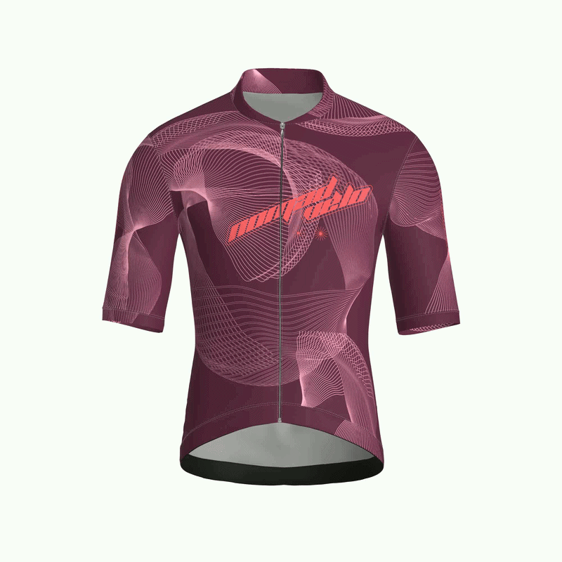 Maglia a maniche corte Breakaway bordeaux | Nomad Vélo