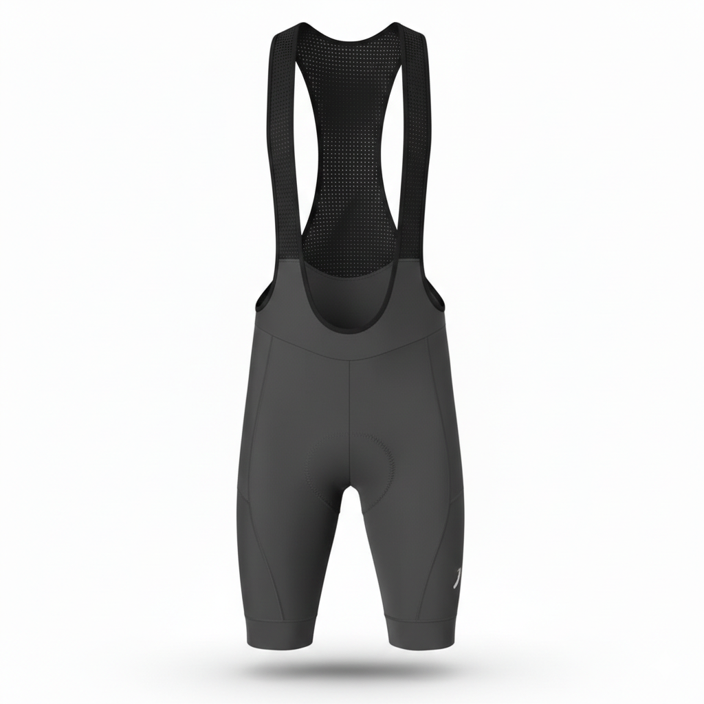 Pantaloncini con bretelle Nomad grigi