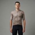 Maglia da ciclismo aerodinamica color beige arcobaleno - Maglia beige arcobaleno