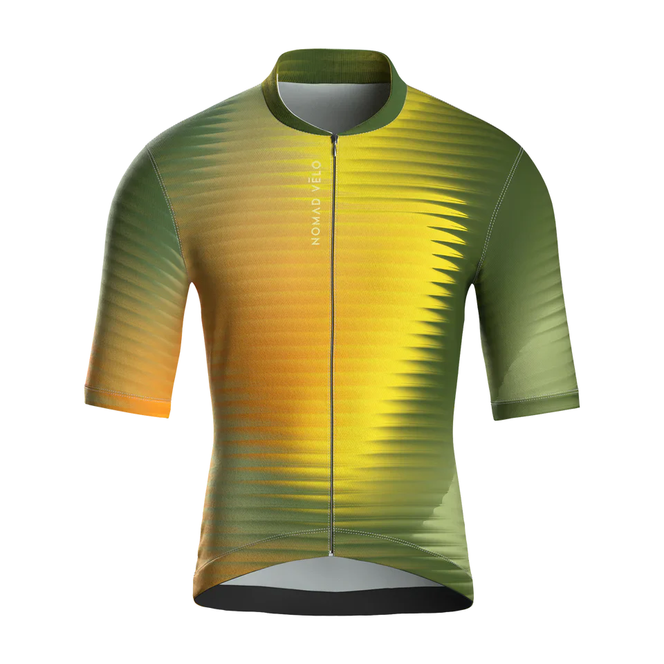 Maglia da ciclismo Fractal Aero di colore giallo