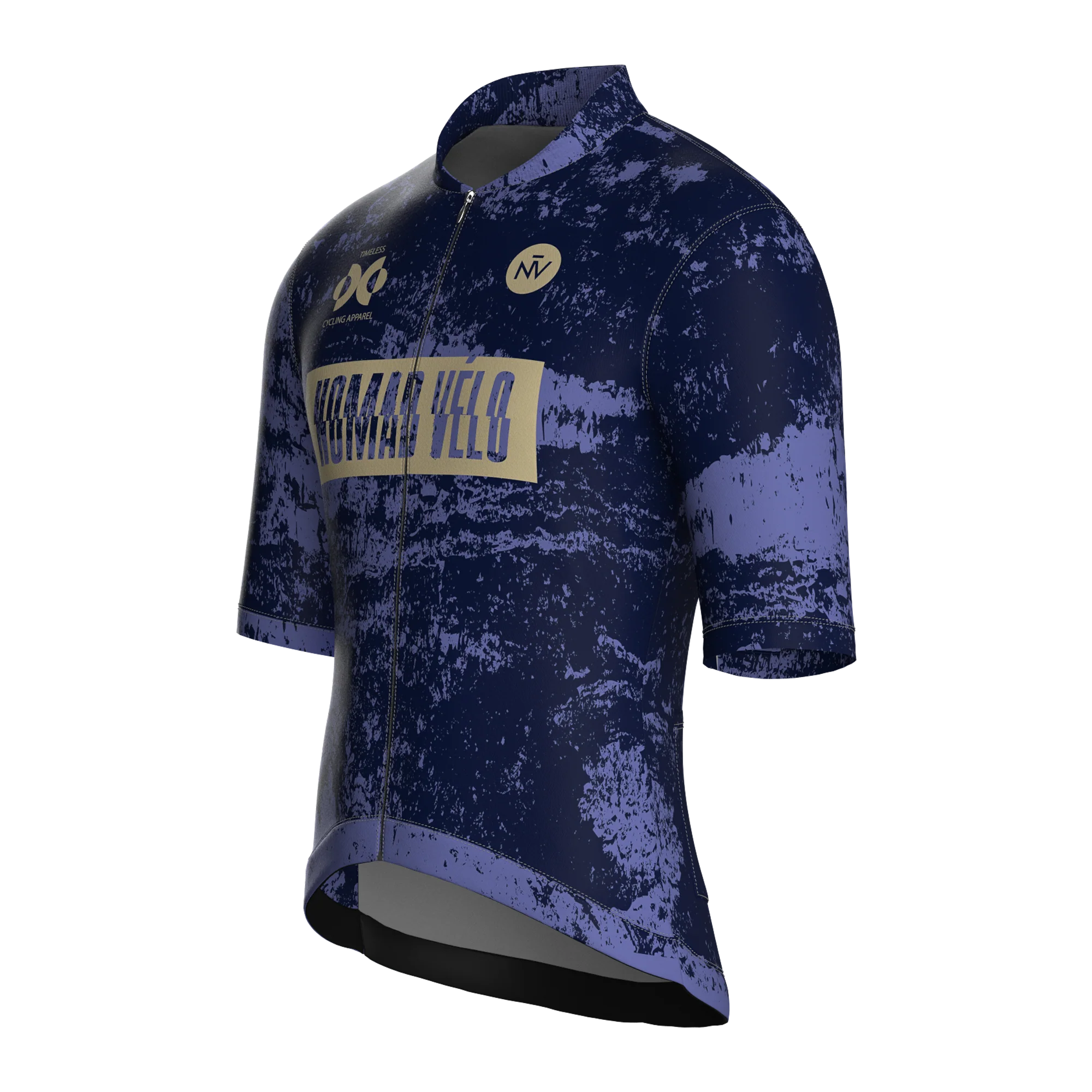 Maglia a maniche corte blu scuro brutale | Nomad Velo