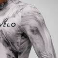 Maglia da ciclismo a maniche lunghe Obsidian – Aero Fit termica nera dal design elegante per l'inverno | Nomad Vélo