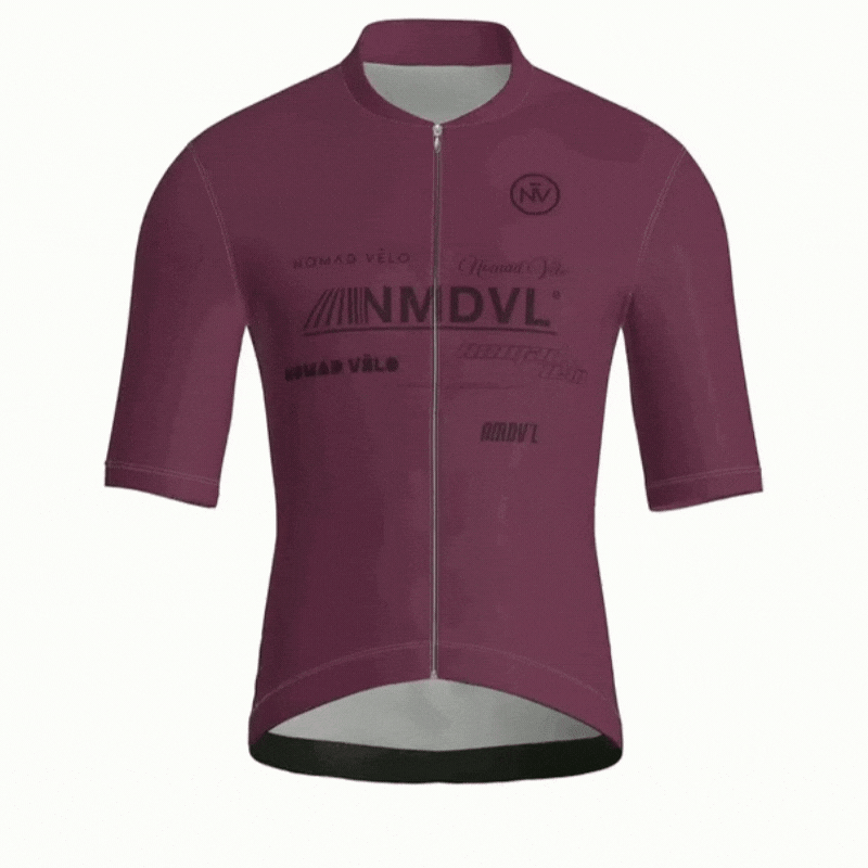 Maglia a maniche corte Element bordeaux | Nomad Vélo