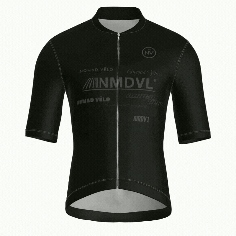 Maglia Element nera a maniche corte | Nomad Velo