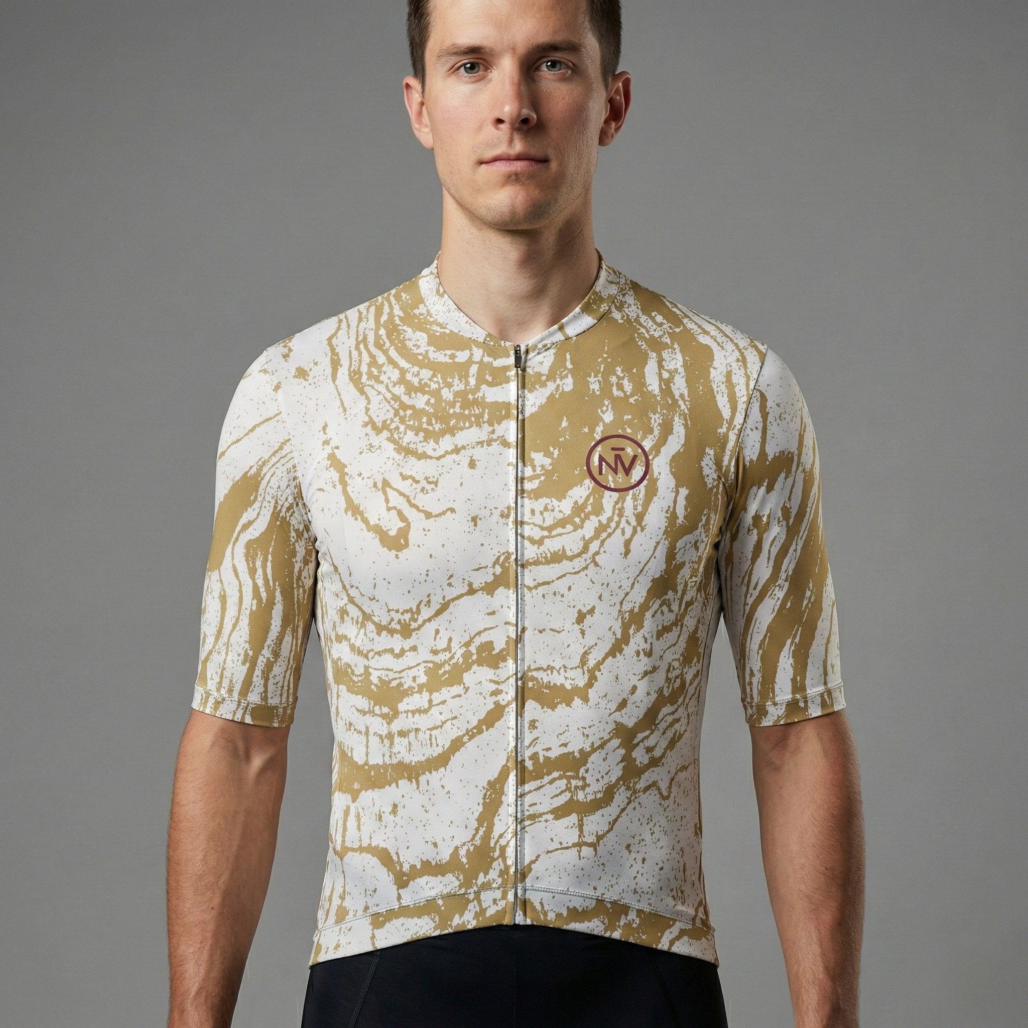 Maglia da ciclismo Aero color ocra scuro - Maglia color ocra scuro