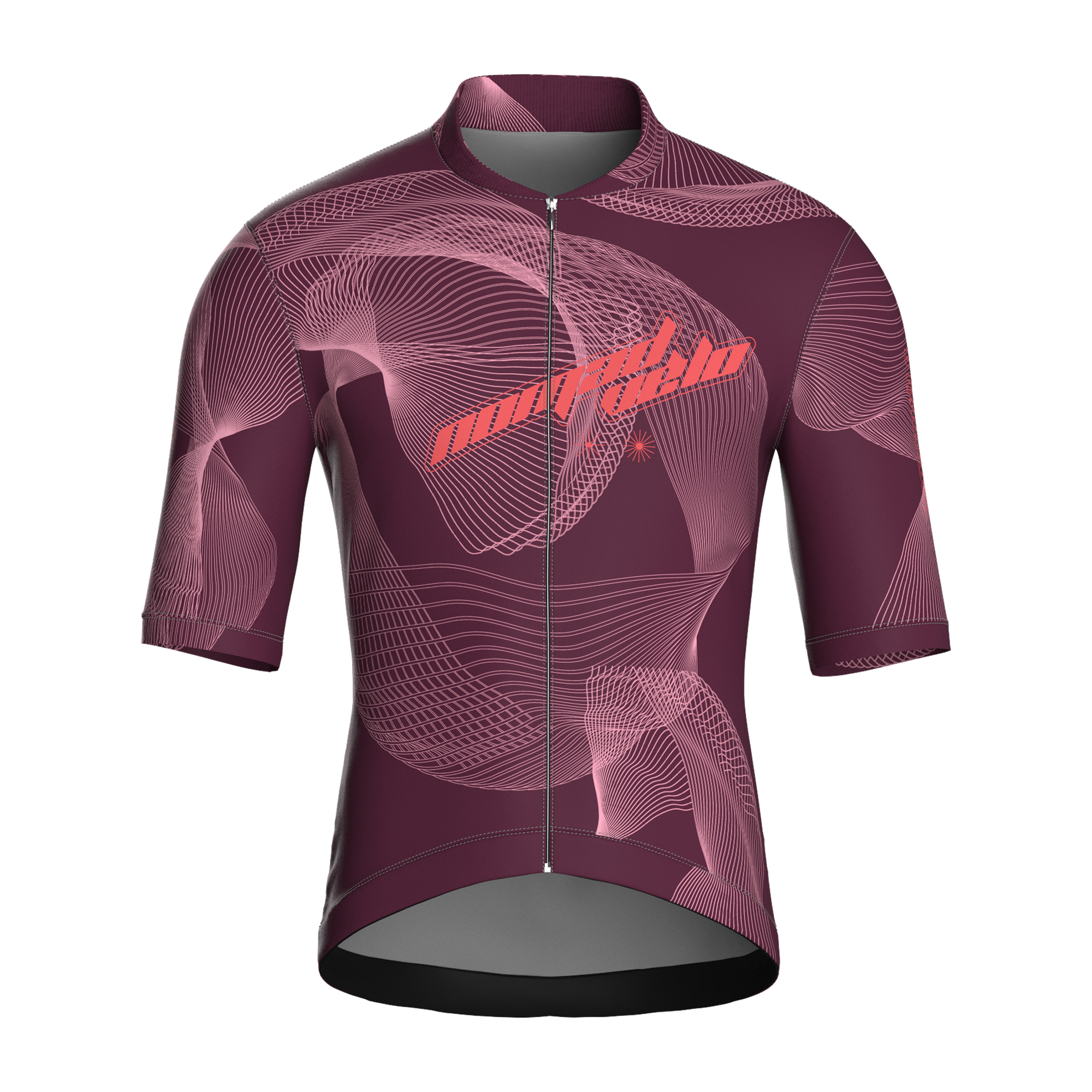Maglia a maniche corte Breakaway bordeaux | Nomad Vélo