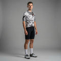 Maglia da ciclismo a maniche corte Strata – Vestibilità aerodinamica, nera, design elegante, estiva | Nomad Vélo