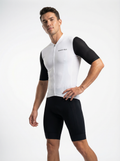 Maglia da ciclismo Panda nera e bianca – Taglio aerodinamico minimalista per lunghe distanze | Nomad Vélo