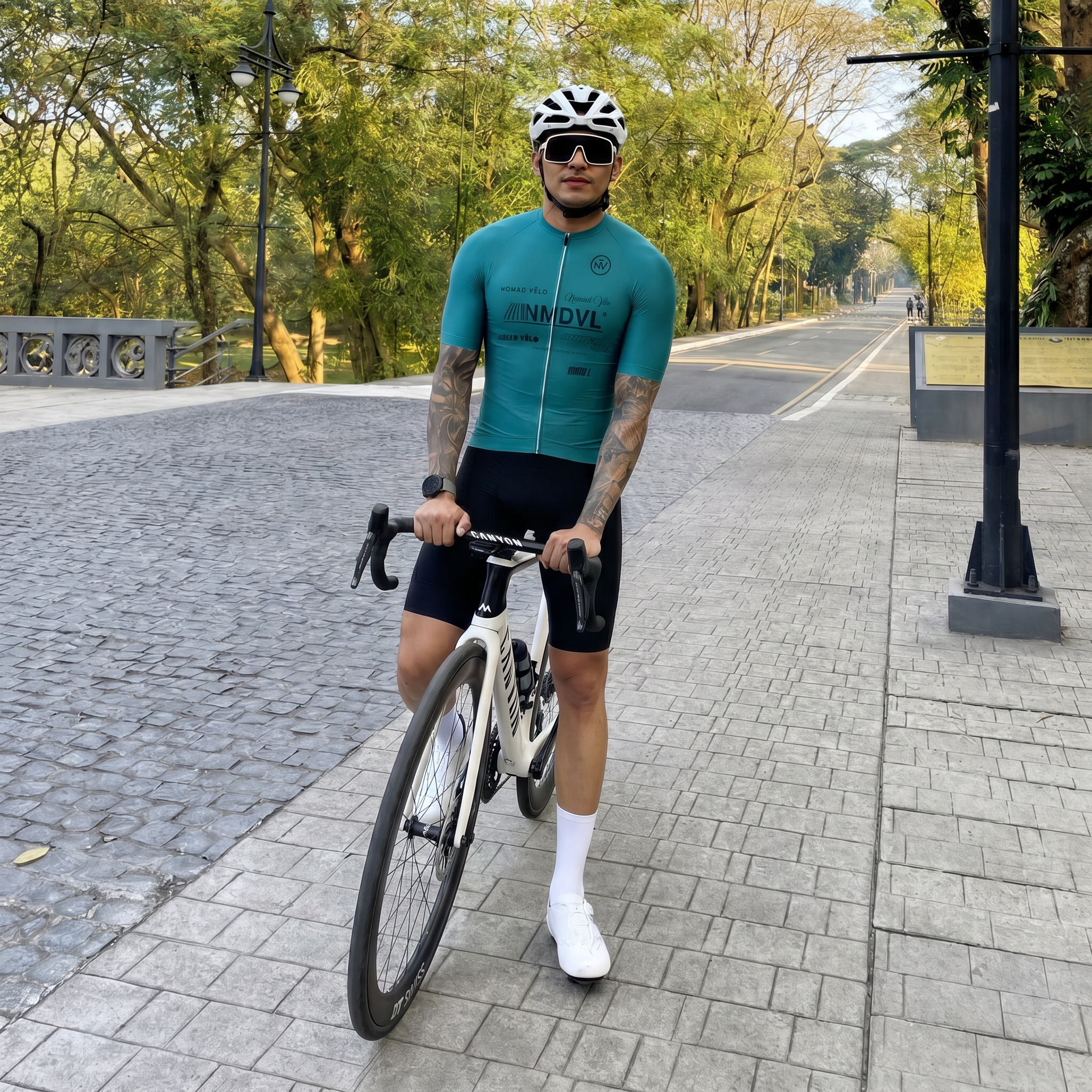 Maglia a maniche corte Element Teal | Nomad Velo