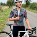 Maglia da ciclismo Prism Black a maniche corte, vestibilità da gara.