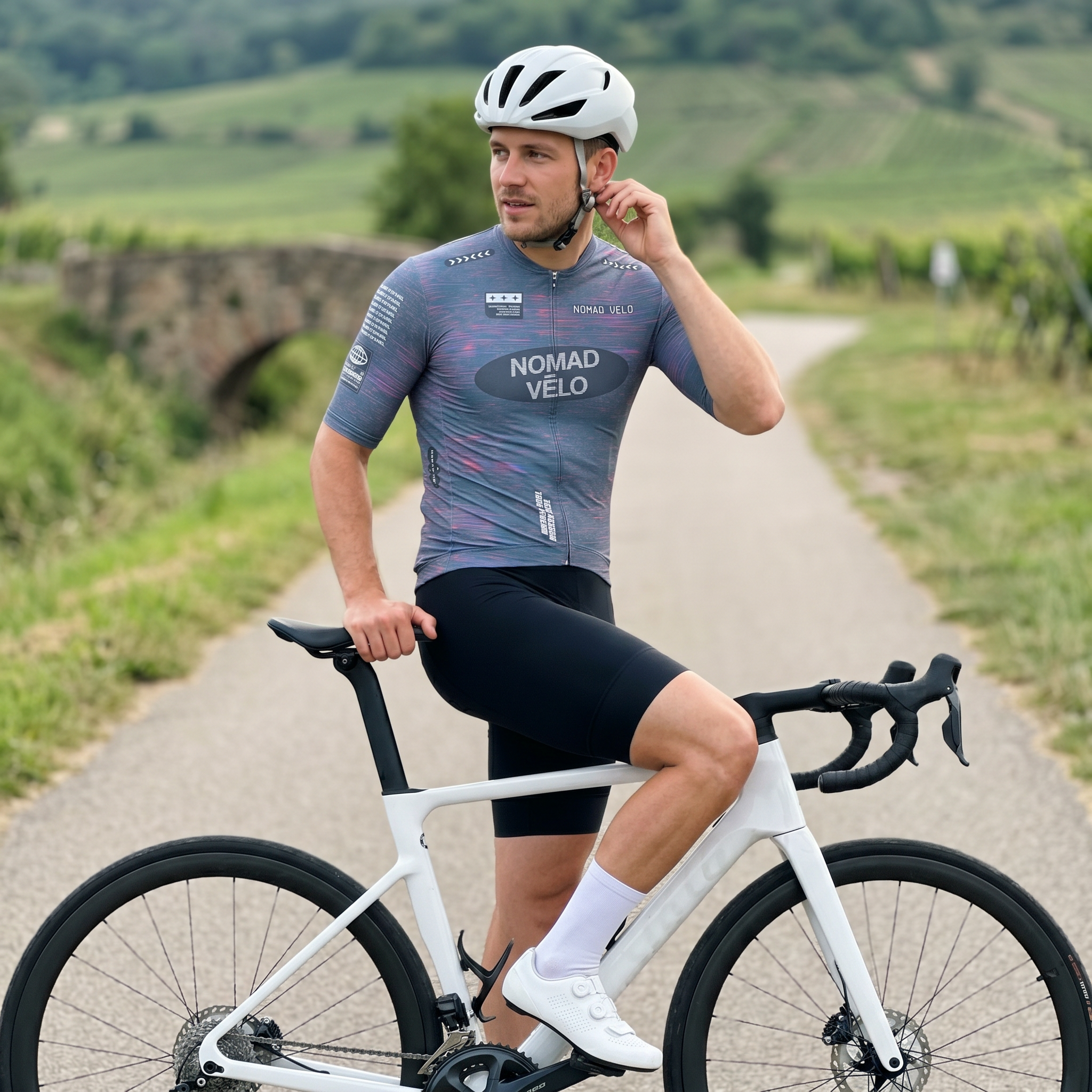 Maglia da ciclismo Prism Slate a maniche corte, vestibilità da gara.