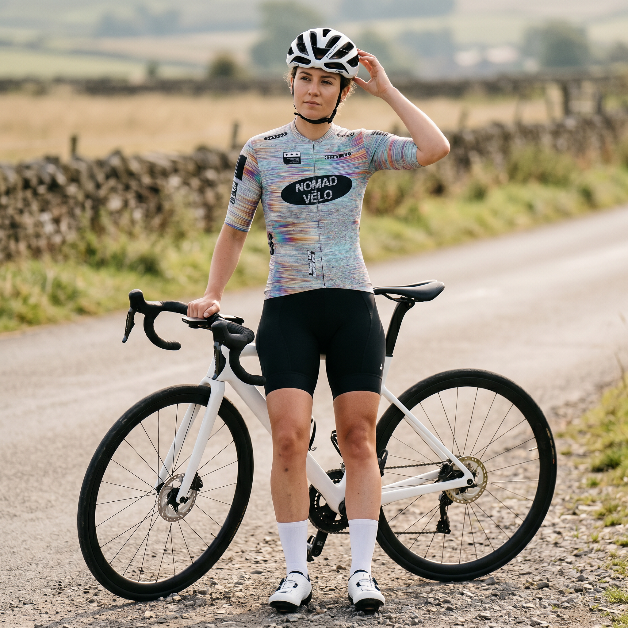 Maglia da ciclismo Prism Silver a maniche corte, vestibilità da gara.