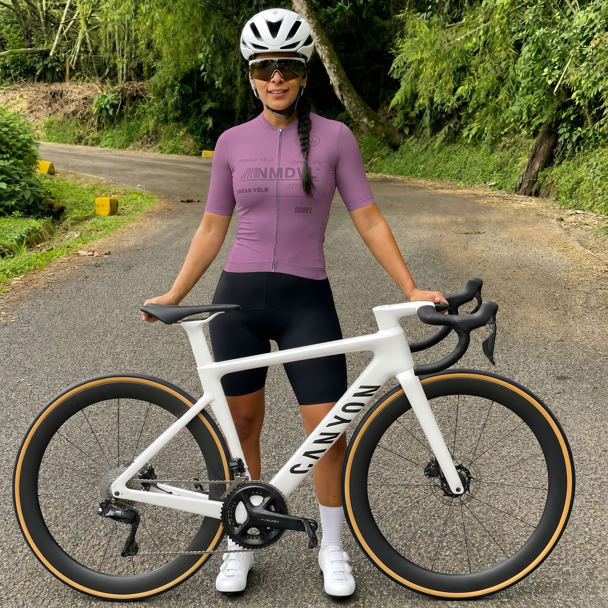 Maglia a maniche corte Element Malva | Nomad Velo