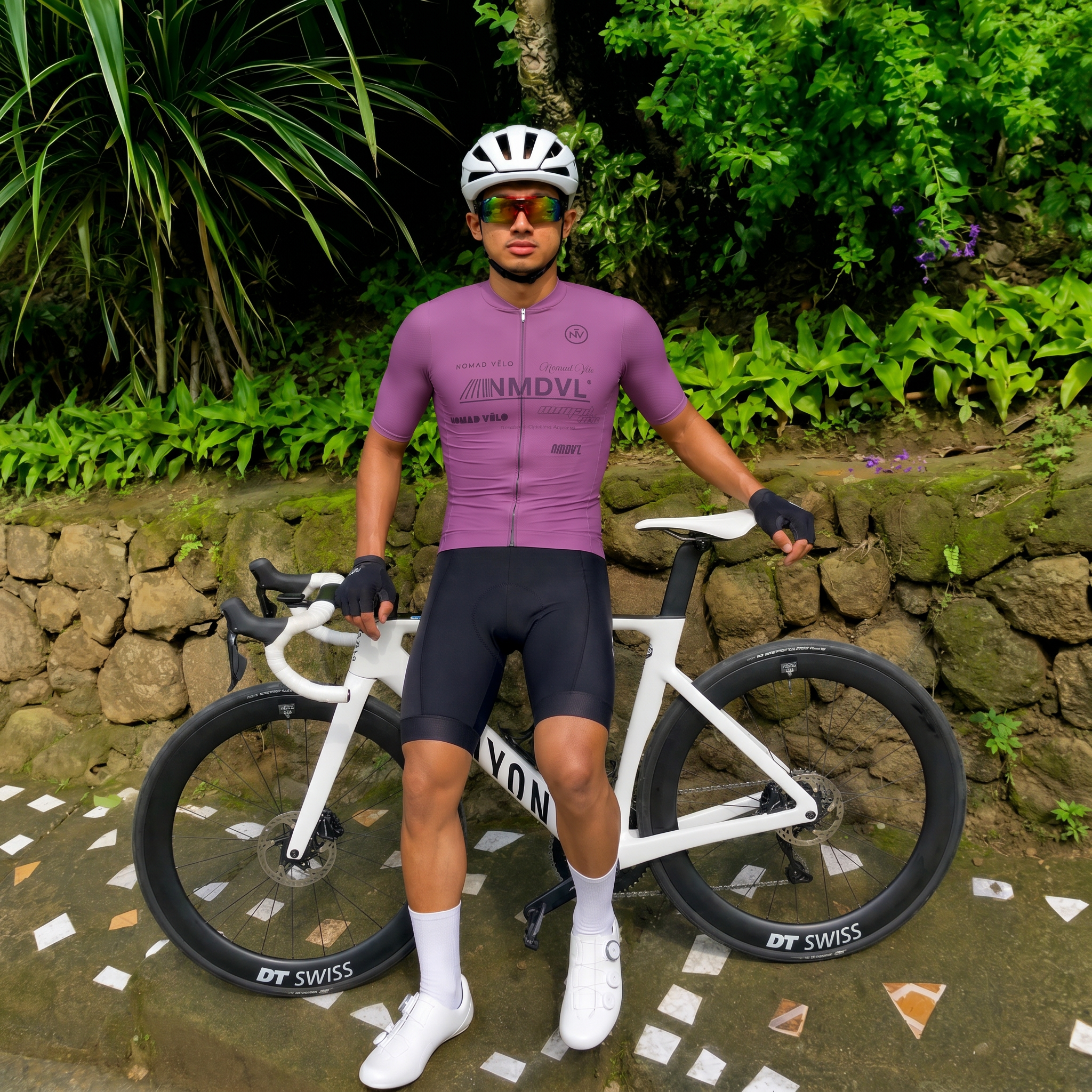 Maglia a maniche corte Element Malva | Nomad Velo
