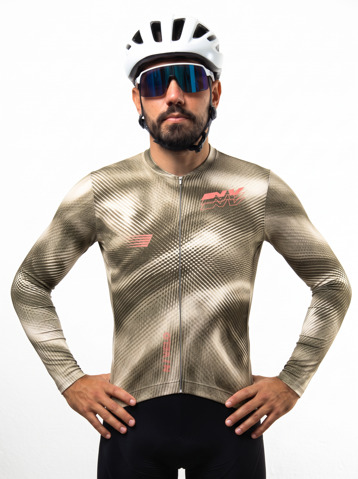 Maglia da ciclismo Mirage Brass a maniche lunghe, vestibilità da gara.