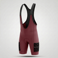 Pantaloncini da ciclismo bordeaux con tasche cargo e vestibilità aderente – Pantaloncini cargo bordeaux